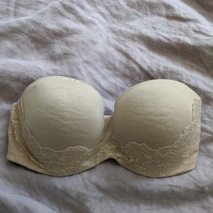 Victoria's secret nude strapless bra